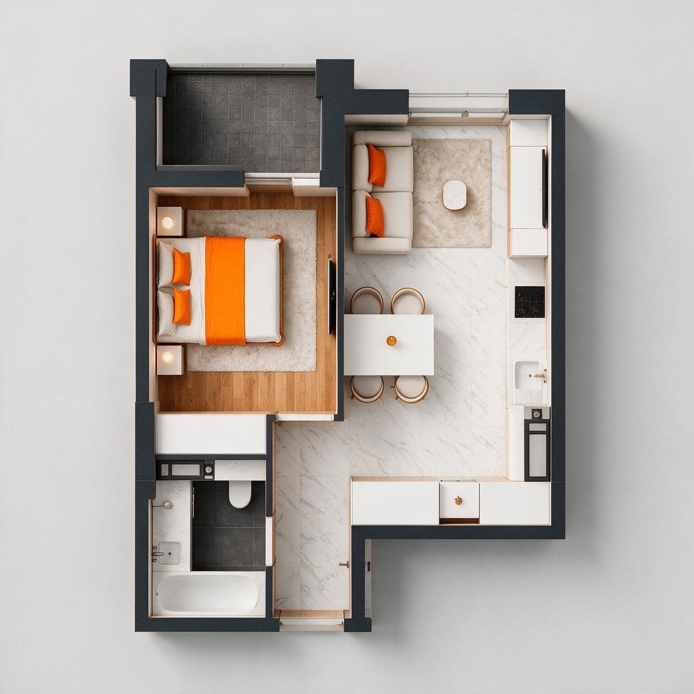 Planimetria apartamentului 23