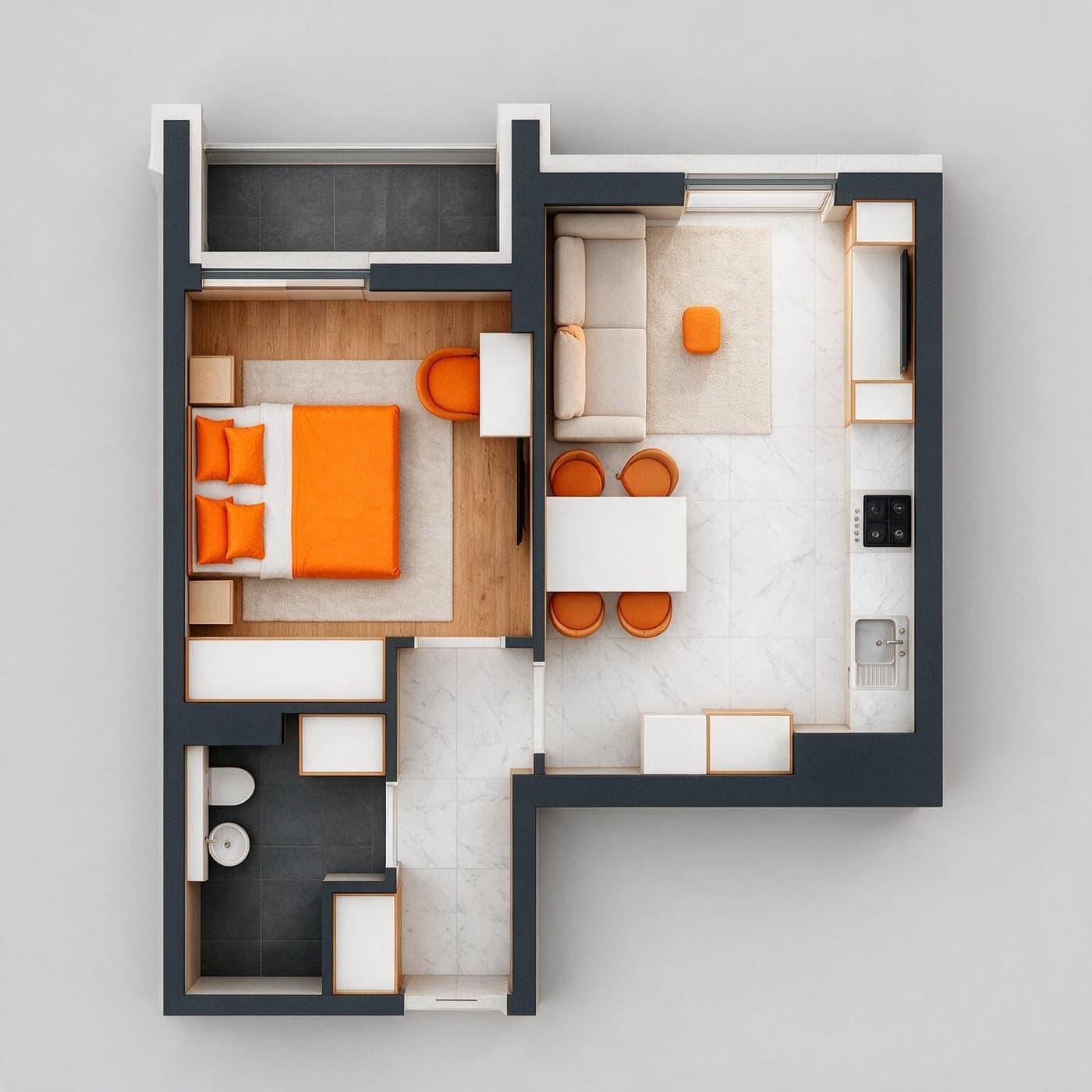 Planimetria apartamentului 25