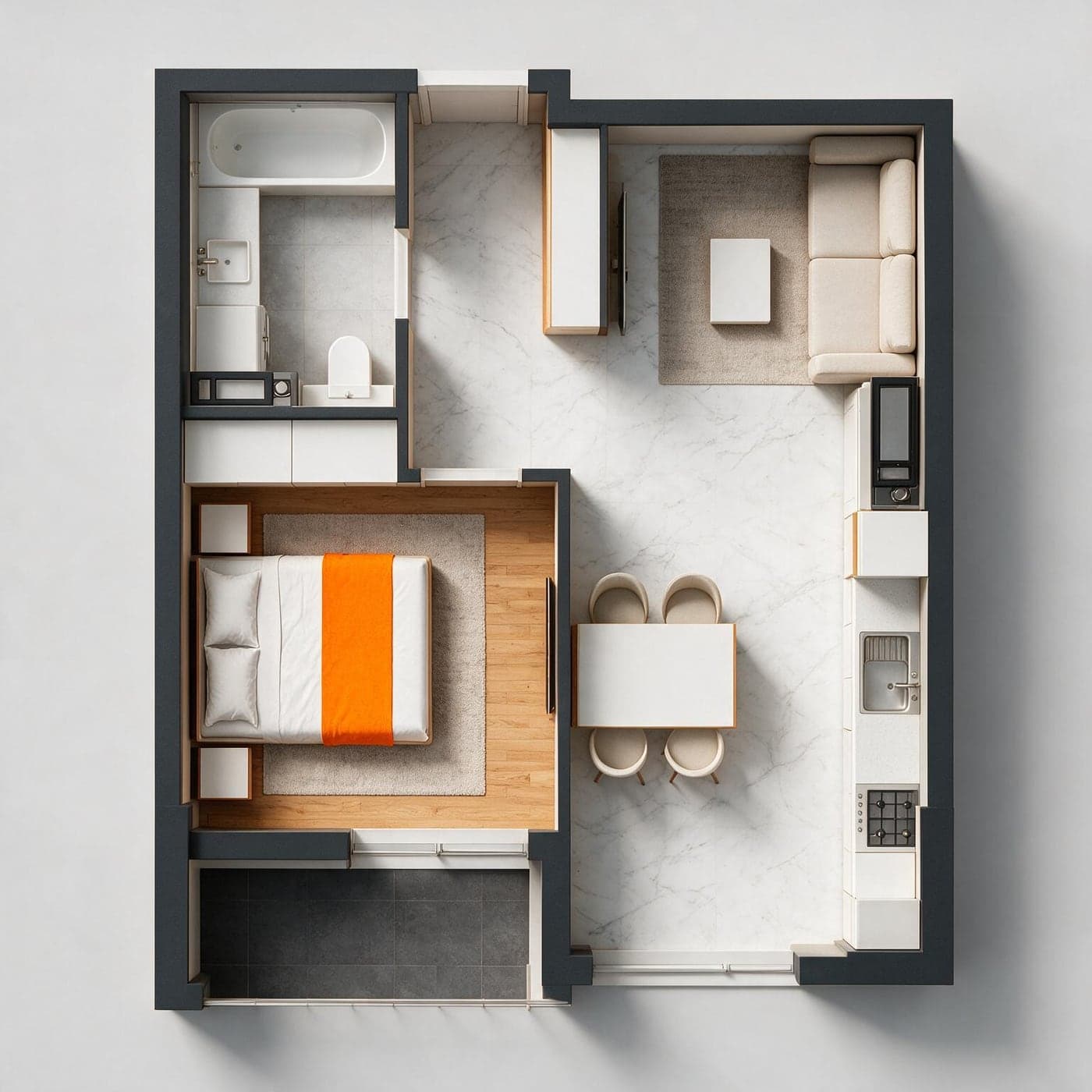 Planimetria apartamentului 27